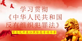 學習貫徹《反有組織犯罪法》